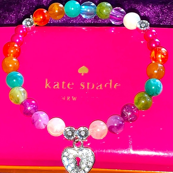 🧿2/$15🧿 NIB/NWT One Sz Love Chakra Beaded Stretch Bracelet - Picture 14 of 15